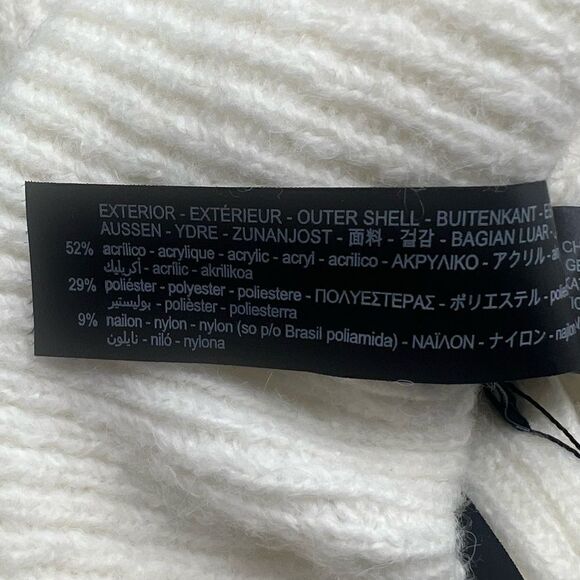 Zara Oyster White Knit Hat - Picture 2 of 5